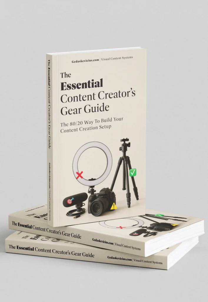The Essentian Content Creator's Gear Guide by gedaskeviucs.com | Visual Content Systems